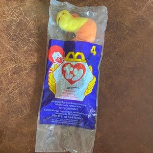 NWT 1998 McDonald’s Happy Meal Ty Teenie Babies - Inch the Worm (tag error 1993)